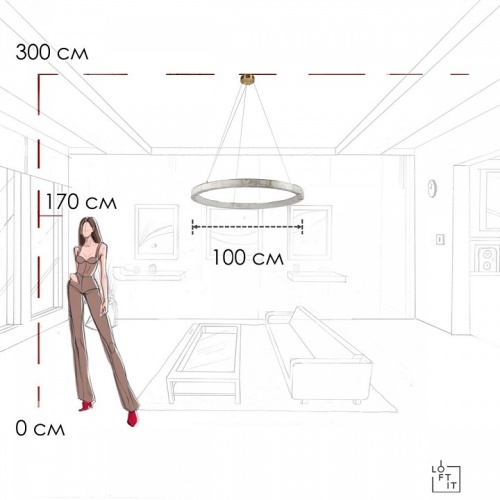 Подвесной светильник Loft it Mondrian 10408/1000 в Нижнем Новгороде фото 11