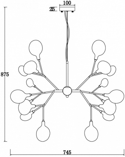 Подвесная люстра Freya Florencia FR5049PL-27G в Нижнем Новгороде фото 4