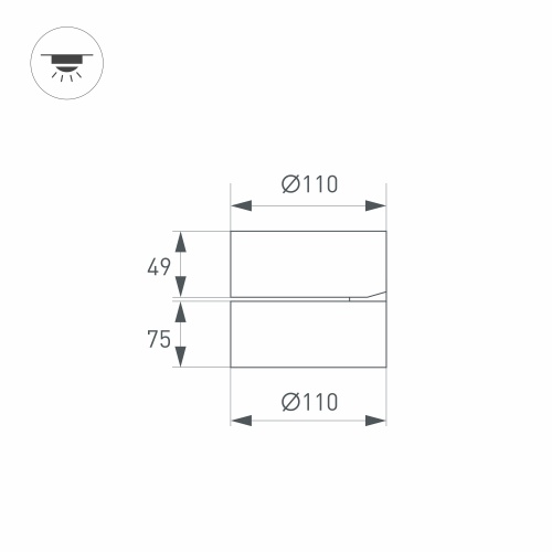 Светильник SP-RONDO-FLAP-R110-25W Warm3000 (BK, 110 deg) (Arlight, IP40 Металл, 3 года) в Брянске фото 5