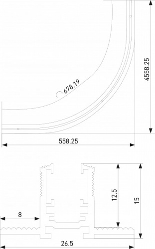 Трек встраиваемый Elektrostandard Mini Magnetic a067999 в Нижнем Новгороде фото 2
