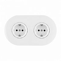 Розетка с заземлением и со шторкой Arte Milano SET08-2 SET08-2-40-1x2 white в Нижнем Новгороде
