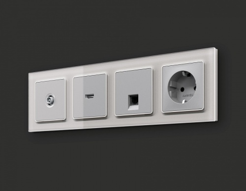 ТВ-розетка проходная без рамки Ambrella Volt ALFA MA413030 в Нижнем Новгороде фото 2