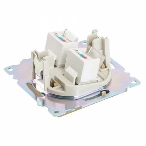 Розетка двойная Ethernet RJ-45 без рамки Stekker Катрин 50009 в Нижнем Новгороде фото 3