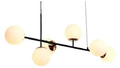 Подвесная люстра iLamp Golden 9136P/6 BK-WH в Нижнем Новгороде