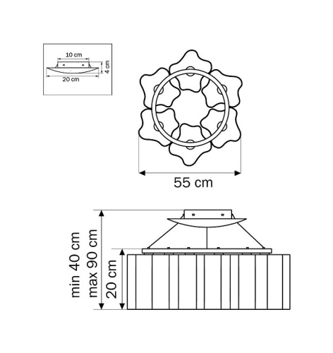 Подвесная люстра Lightstar Nubi 802160 в Нижнем Новгороде фото 2