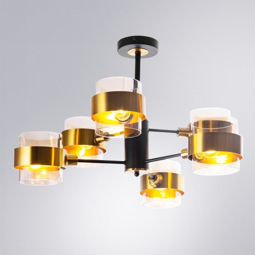 Люстра на штанге Arte Lamp Carlo A8205SP-6BK в Владикавказе фото 2