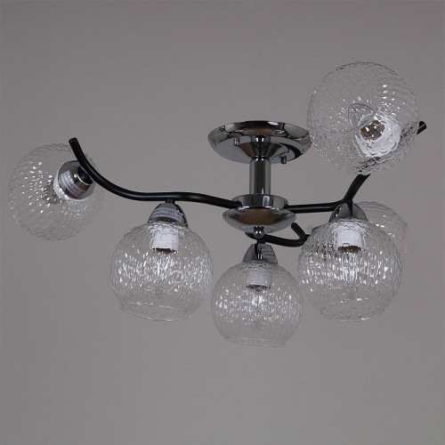 Люстра на штанге 07624-0.3-06 CR+BK в Нижнем Новгороде фото 2