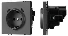 Розетка с заземлением и со шторкой и 2хUSB C, без рамки Arlight NOBE 061816(1) в Нижнем Новгороде