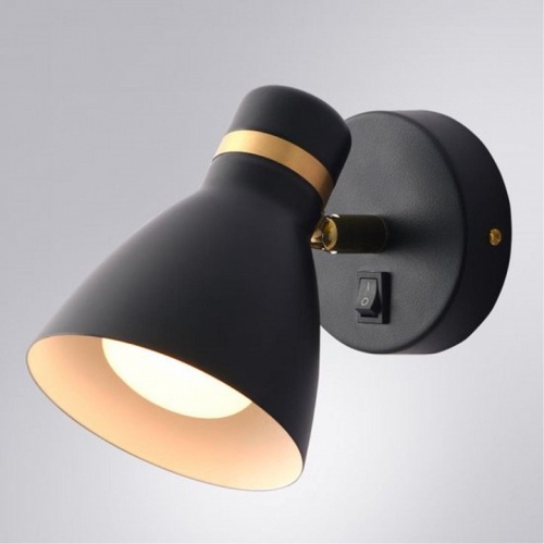 Бра Arte Lamp Fafnir A5047AP-1BK в Сургуте фото 3