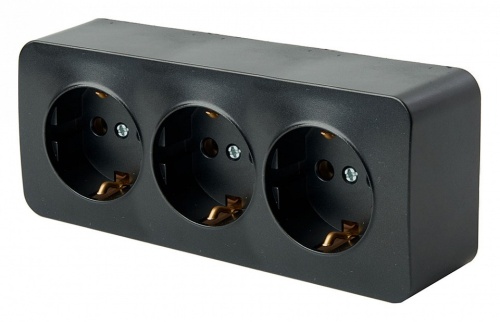 Розетка тройная с заземлением Stekker София 49502 в Нижнем Новгороде