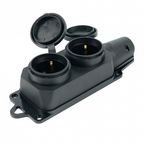 Розетка переносная разборная с заземлением и крышкой Stekker Одри 32738 в Нижнем Новгороде фото 9