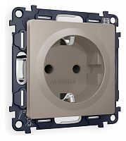 Розетка с заземлением и со шторкой, без рамки Ambrella Volt ALFA MA367010 в Нижнем Новгороде