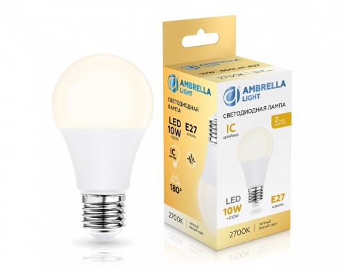 Лампа светодиодная Ambrella Light A60 E27 10Вт 2700K 601003 в Нижнем Новгороде фото 2