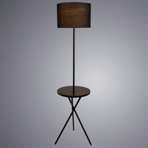 Торшер с полкой Arte Lamp Combo A2070PN-1BK в Бородино фото 2