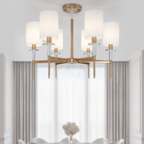 Люстра на штанге Eurosvet Brielle 60132/6 латунь в Нижнем Новгороде фото 2