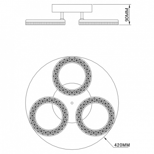 Потолочная люстра Escada Alunit 10281/3LED в Нижнем Новгороде фото 2