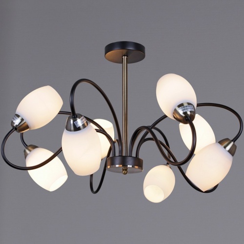 Люстра на штанге 01270-1 01270-0.3-08B BK+AB в Нижнем Новгороде фото 3