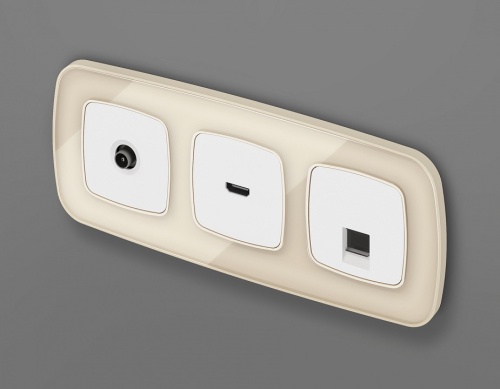 Накладка для ТВ-розетки Ambrella Volt OMEGA OP1130 в Нижнем Новгороде фото 2