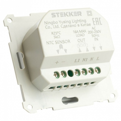 Терморегулятор электромеханический для теплого пола без рамки Stekker Катрин 49740 в Нижнем Новгороде фото 10