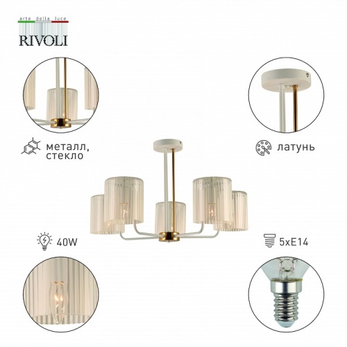 Люстра на штанге Rivoli Evonne Б0055642 в Нижнем Новгороде фото 2