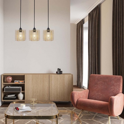 Подвесной светильник Escada Grid 10190/3S Gold в Нижнем Новгороде фото 3