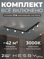 Комплект трековый Hesby Lighting Skylite №1 HSBL_kompl_S013_NL2B3K в Нижнем Новгороде