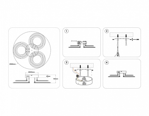 Потолочная люстра Ambrella Light FA FA8943 в Нижнем Новгороде фото 8
