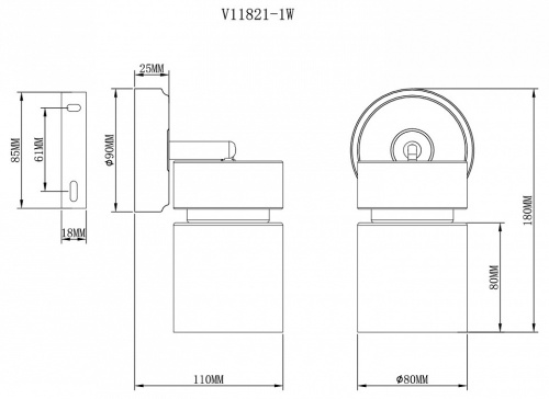 Спот Moderli Almero V11821-1W в Нижнем Новгороде фото 2