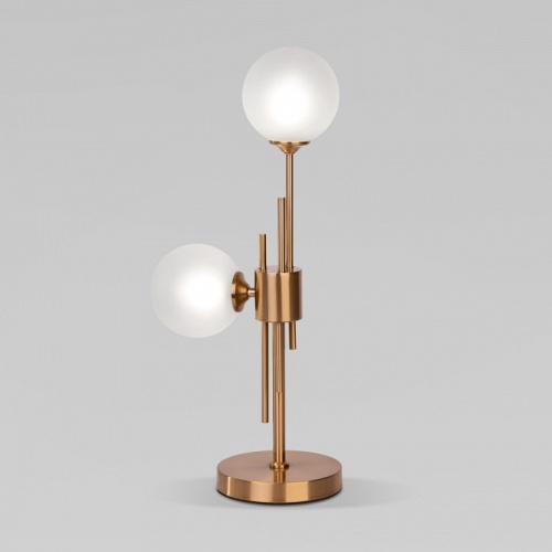 Настольная лампа декоративная Eurosvet Volver 01383/2 латунь в Нижнем Новгороде фото 3