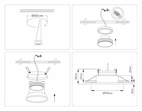 Встраиваемый светильник Ambrella Light TN TN51823 в Нижнем Новгороде фото 6