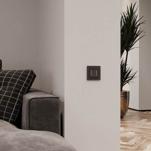 Выключатель сенсорый двухклавишный с подсветкой и функцией Wi-Fi, без рамки Werkel черный W4523008 в Нижнем Новгороде фото 4