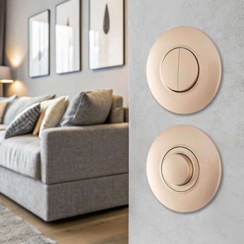 Выключатель двухклавишный Arte Milano SET08-1 SET08-1-30-2 shampan в Нижнем Новгороде фото 2