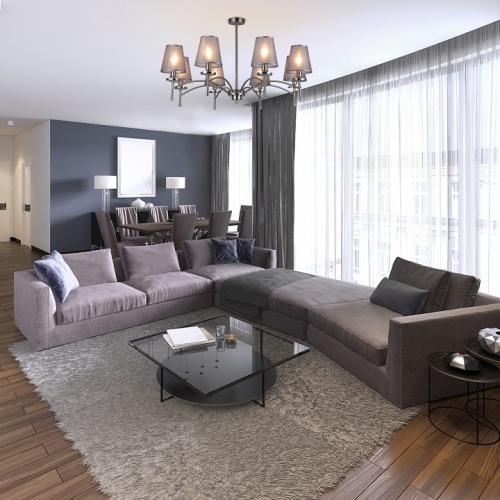 Люстра на штанге Escada Faith 694/8PL Nickel в Нижнем Новгороде фото 4