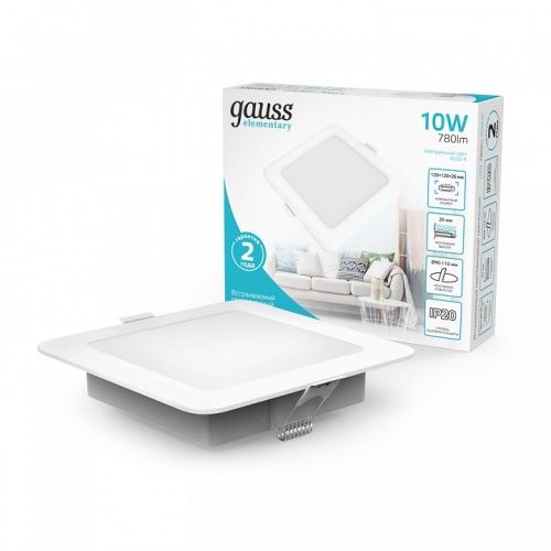 Встраиваемый светильник Gauss Elementary 998420209 в Нижнем Новгороде фото 4