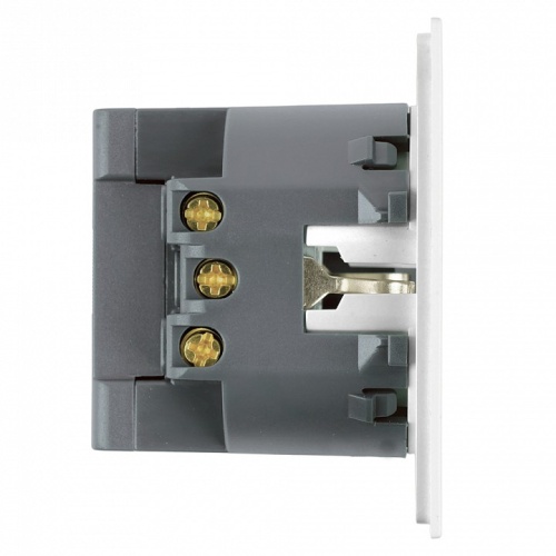 Розетка с заземлением и со шторкой и 2хUSB type A и C, без рамки Stekker Мия 50438 в Нижнем Новгороде фото 4