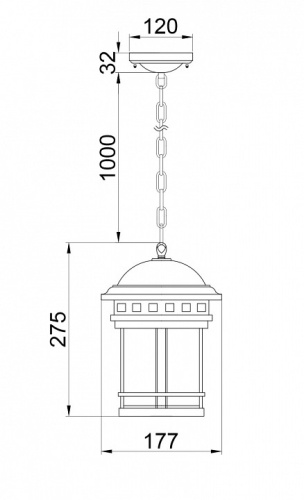 Подвесной светильник Maytoni Salamanca O031PL-01BR в Слободском фото 2