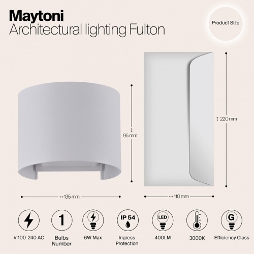 Накладной светильник Maytoni Fulton O573WL-L6W в Соколе фото 9