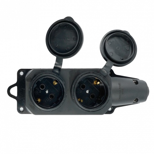 Розетка переносная разборная с заземлением и крышкой Stekker Одри 32738 в Нижнем Новгороде фото 5