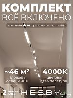 Комплект трековый Hesby Lighting Skylite №5 HSBL_kompl_S005_NI4W4K в Нижнем Новгороде