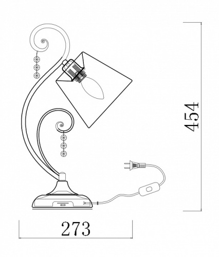 Настольная лампа декоративная Freya Lorette FR2406-TL-01-WG в Нижнем Новгороде фото 4