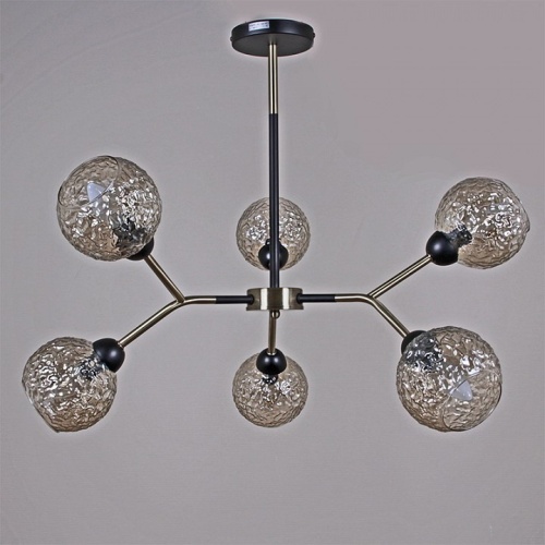 Люстра на штанге ILLUMICO  IL0268-6PSQ-79 BK AB в Нижнем Новгороде фото 4