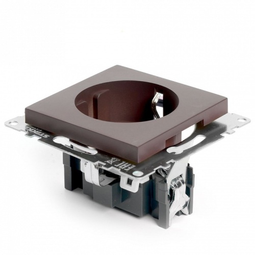 Розетка с заземлением и со шторкой, без рамки Stekker Катрин 49028 в Нижнем Новгороде фото 5