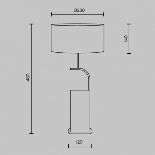 Настольная лампа декоративная Maytoni Glamping MOD437TL-02B в Нижнем Новгороде фото 3