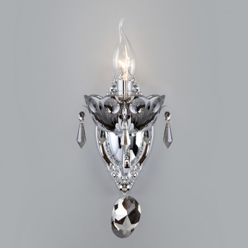 Бра Eurosvet Teodore 10103/1 хром/дымчатый хрусталь Strotskis в Нижнем Новгороде фото 5