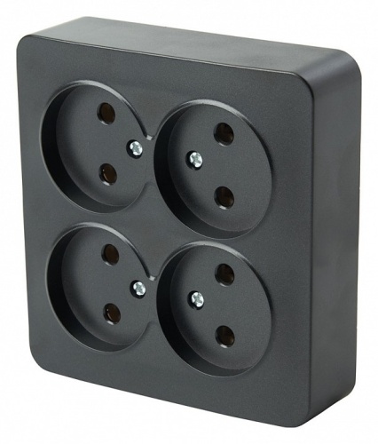 Розетка четверная без заземления Stekker София 49508 в Нижнем Новгороде