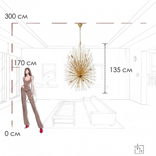 Подвесная люстра Loft it Splash 10418/12 в Нижнем Новгороде фото 12