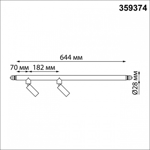 Модульный светильник Novotech Glat 359374 в Заречном фото 2