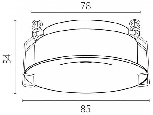 Рамка на 1 светильник Lightstar Spira 074206-11 в Нижнем Новгороде фото 2
