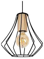 Подвесной светильник Imex MD.9050 MD.9050-1-P-BK+WOOD в Нижнем Новгороде