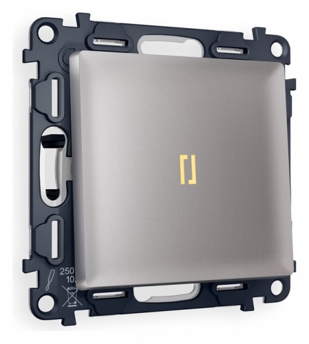 Выключатель одноклавишный с подсветкой без рамки Ambrella Volt ALFA MA502010 в Нижнем Новгороде